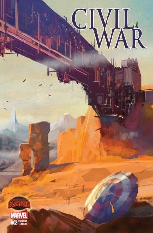 Civil War #2 (Maleev Landscape Wraparound Cover)