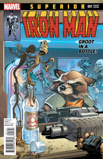 Superior Iron Man #1 (Rocket Raccoon & Groot Cover)