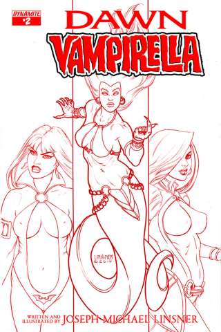 Dawn / Vampirella #2 (25 Copy Linsner Blood Cover)