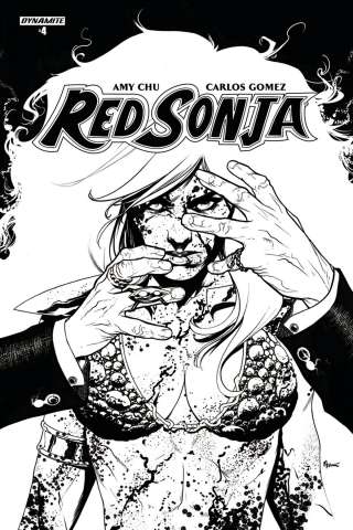 Red Sonja #4 (20 Copy McKone B&W Cover)