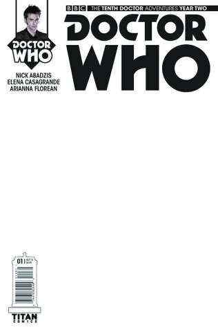 Doctor Who: New Adventures with the Tenth Doctor, Year Two #1 (Blank Sketch Cover)