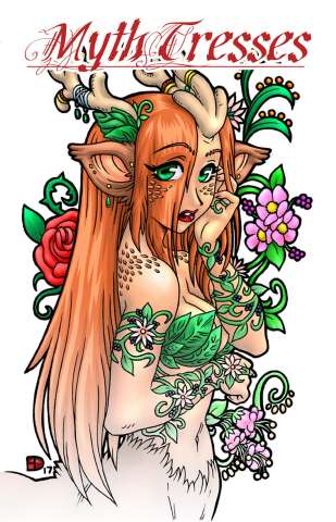 MythTresses Coloring Book
