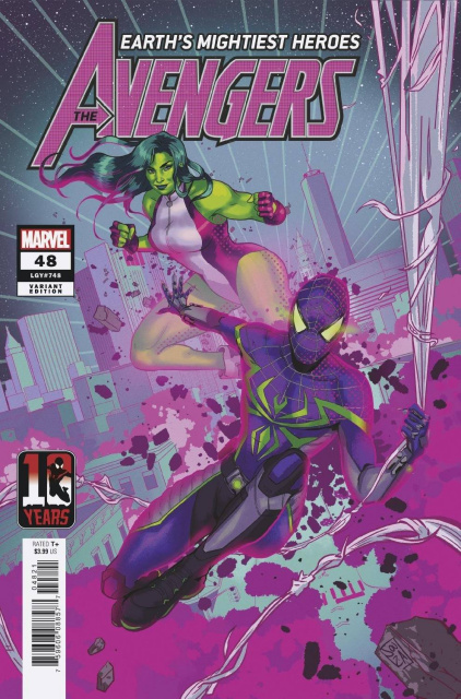 Avengers #48 (Souza Miles Morales 10th Anniversary Cover)