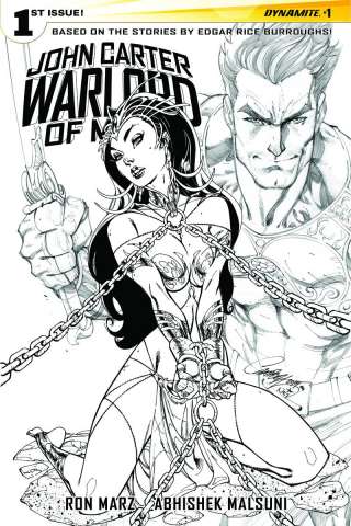 John Carter: Warlord of Mars #1 (50 Copy Campbell B&W Cover)