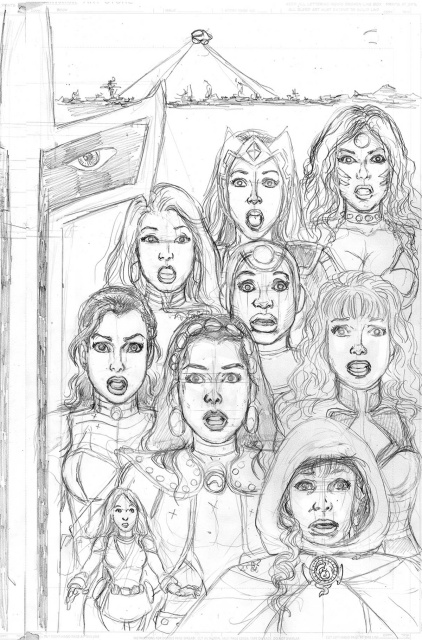 Sirens #4 (25 Copy Pencils Right Cover)