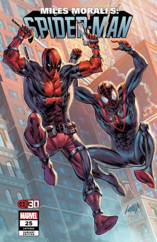 Miles Morales: Spider-Man #25 (Liefeld Deadpool 30th Anniversary Cover)