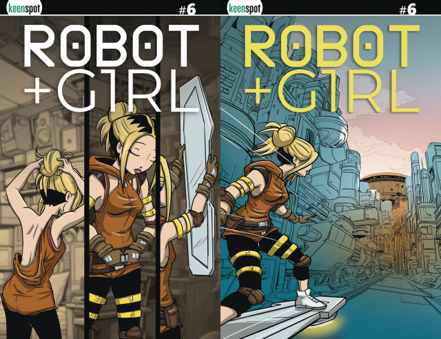 Robot + Girl #6 (Mike White Holofoil Flip Cover)