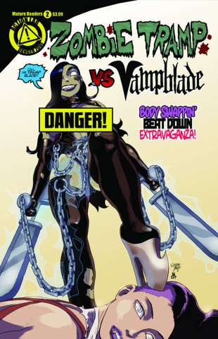 Zombie Tramp vs. Vampblade #2 (Vampblade Risque Cover)