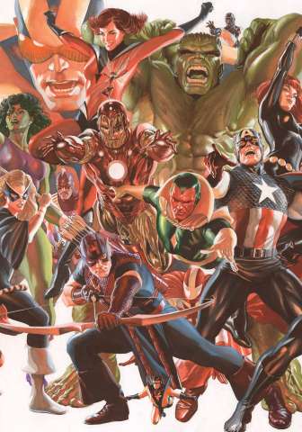 Avengers #4 (Ross Connecting Avengers Part B Cover)