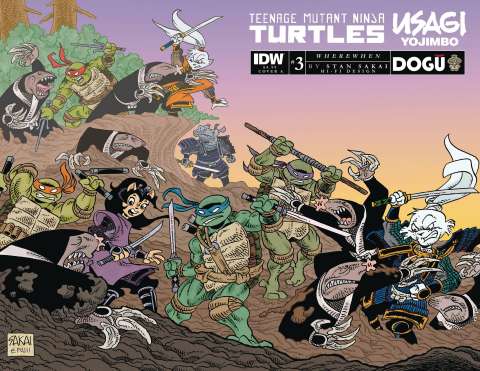 Teenage Mutant Ninja Turtles / Usagi Yojimbo: Wherewhen #3 (Sakai Cover)