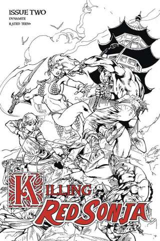 Killing Red Sonja #2 (7 Copy Castro B&W Cover)