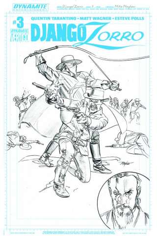 Django / Zorro #3 (15 Copy Mayhew Artboard Cover)