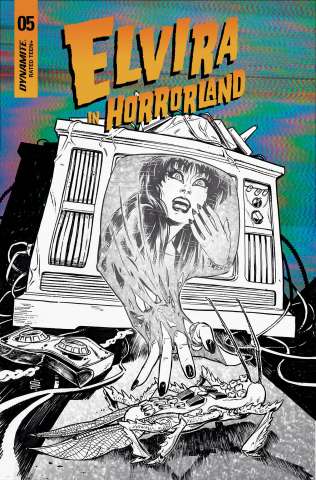 Elvira in Horrorland #5 (20 Copy Califano B&W Cover)