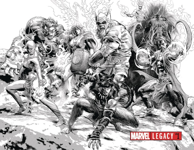 Marvel Legacy #1 (Deodato Wraparound B&W Cover)
