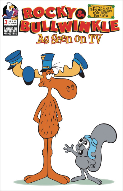 Rocky & Bullwinkle: As Seen on TV #3 (Retro Animation Cover)