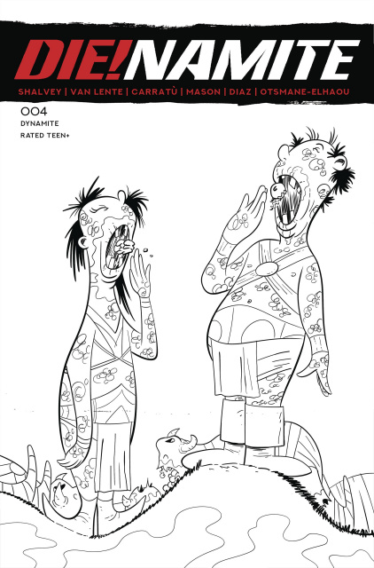 DIE!namite #4 (7 Copy Dr. Seuss Homage Line Art Cover)
