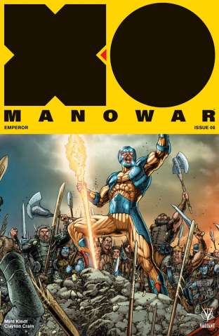 X-O Manowar #8 (20 Copy Interlock Ryp Cover)
