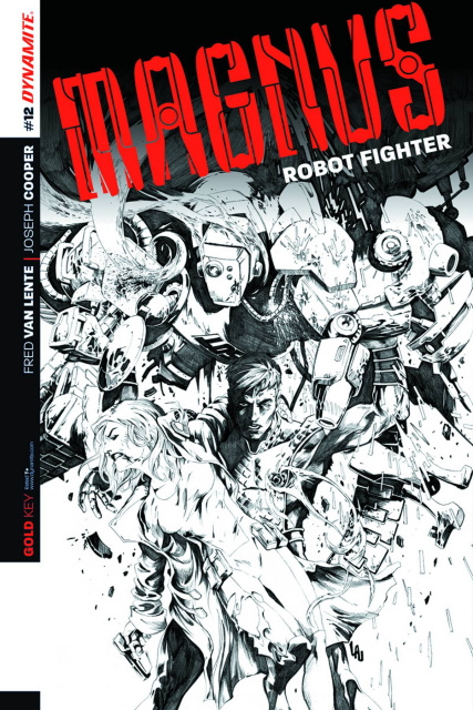 Magnus, Robot Fighter #12 (10 Copy Lau B&W Cover)