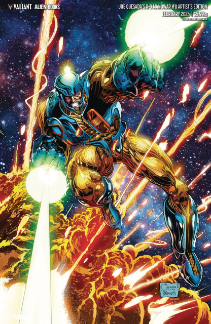 X-O Manowar #0 (Quesada & Palmiotti Recolored Virgin Cover)