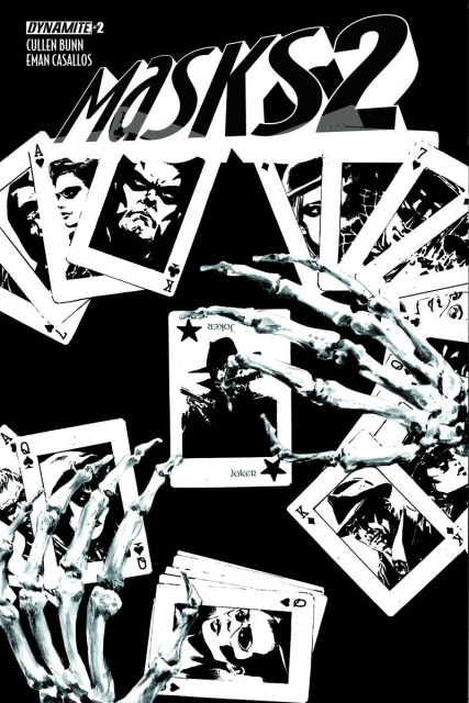 Masks 2 #2 (15 Copy Guice B&W Cover)
