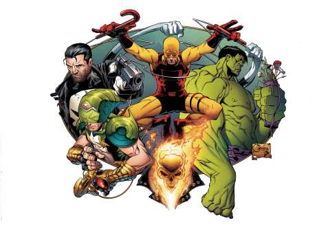 Marvel Knights: 20th Anniversary #1 (Quesada Wraparound Hidden Gem Cover)