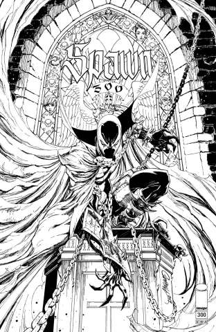 Spawn #300 (Campbell B&W Cover)