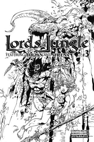 Lords of the Jungle #3 (10 Copy Castro B&W Cover)