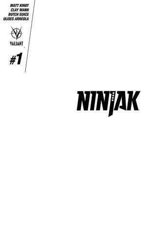 Ninjak #1 (Blank Cover)