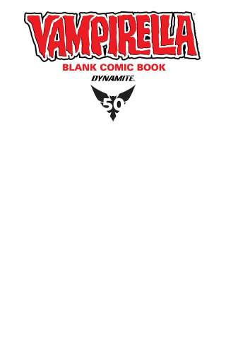 Vampirella #1 (Blank Comic Cover)
