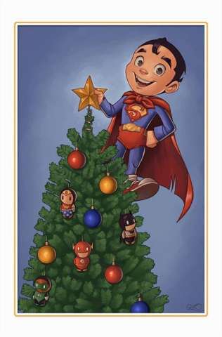 Superman #21 (Chrissie Zullo DC Winter Wonderland Card Stock Cover)