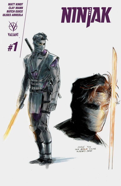 Ninjak #1 (20 Copy Character Design Mann Cover)