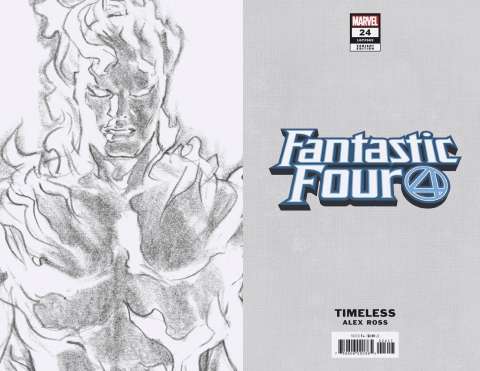 Fantastic Four #24 (Human Torch Timeless Virgin Sketch Cover)