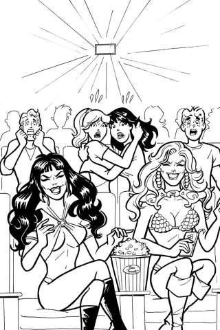 Red Sonja and Vampirella Meet Betty and Veronica #7 (11 Copy Parent B&W Cover)