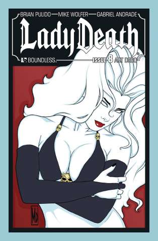 Lady Death #8 (Art Deco Variant Cover)