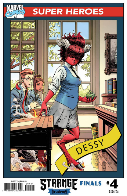 Strange Academy: Finals #4 (Weaver Trading Card Cover)