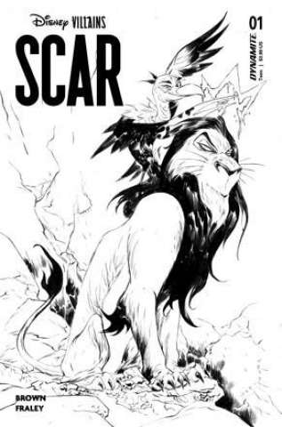 Disney Villains: Scar #1 (10 Copy Jae Lee B&W Cover)
