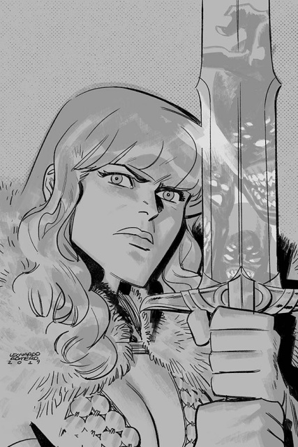 Vampirella / Red Sonja #8 (15 Copy Romero B&W Virgin Cover)