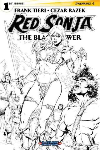 Red Sonja: The Black Tower #1 (Baltimore Razek B&W Cover)