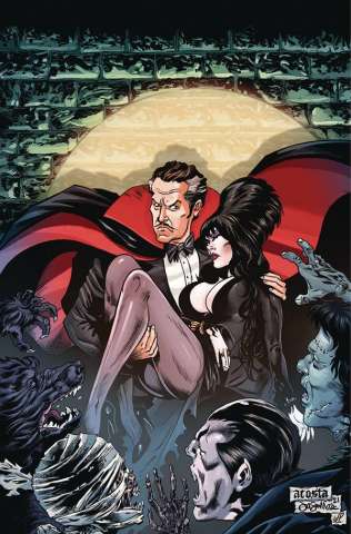 Elvira Meets Vincent Price #4 (Acosta Virgin Cover)