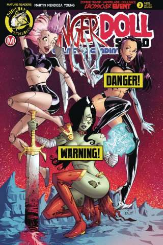 Danger Doll Squad: Galactic Gladiators #3 (White Risque Cover)