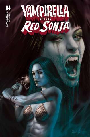 Vampirella vs. Red Sonja #4 (Parrillo Ultraviolet Cover)