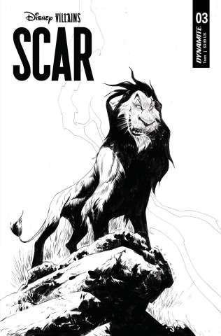 Disney Villains: Scar #3 (7 Copy Lee B&W Cover)