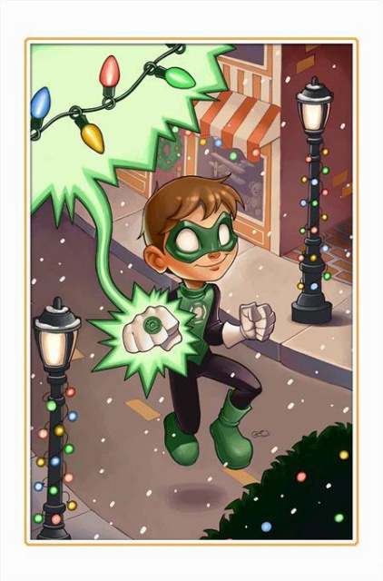 Green Lantern #18 (Chrissie Zulloe DC Winter Wonderland Card Stock Cover)