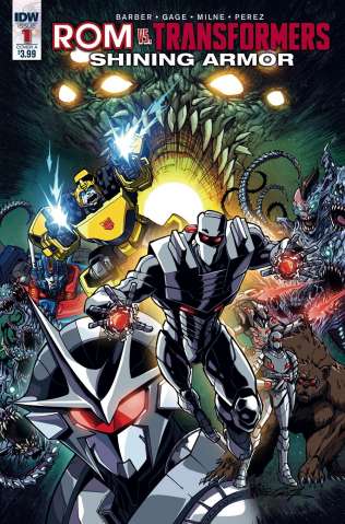 ROM vs. The Transformers: Shining Armor #1 (Milne Cover)