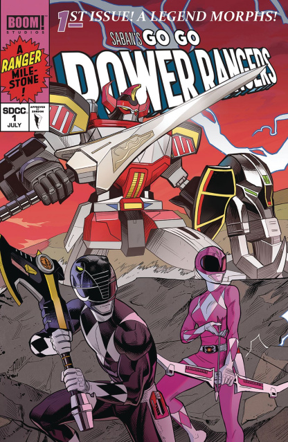 Go, Go, Power Rangers! #1 (Mora SDCC Connecting Cover)