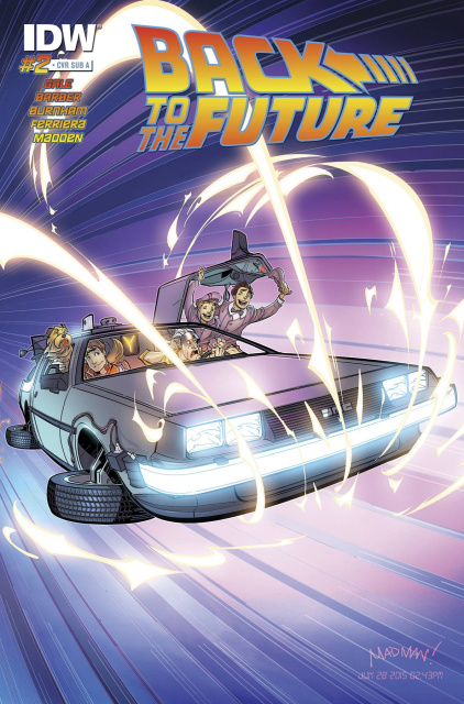 Back to the Future #2  (Delorean Cover)