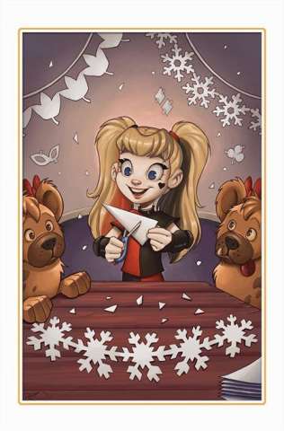 Harley Quinn #46 (Chrissie Zullo DC Winter Wonderland Card Stock Cover)