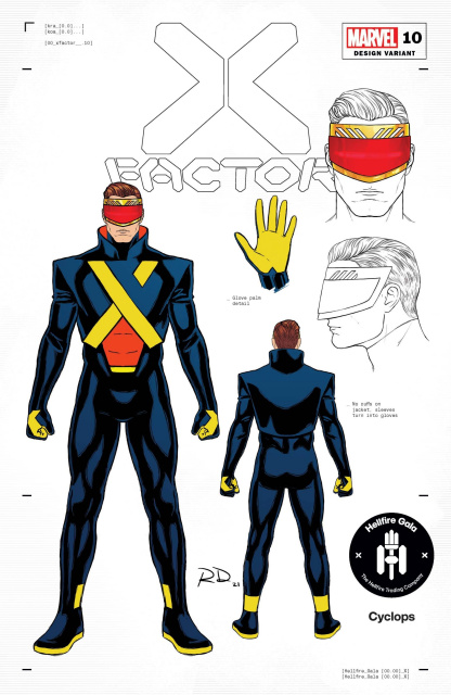 X-Factor #10 (Dauterman Cyclops Design Cover)