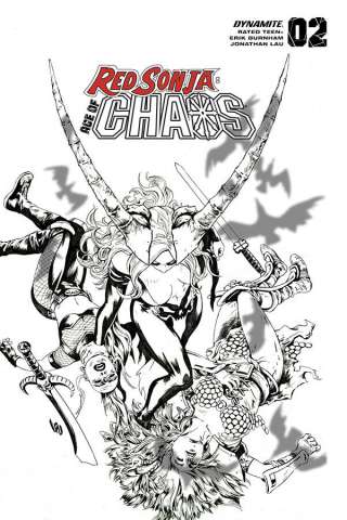 Red Sonja: Age of Chaos #2 (35 Copy Lau B&W Cover)