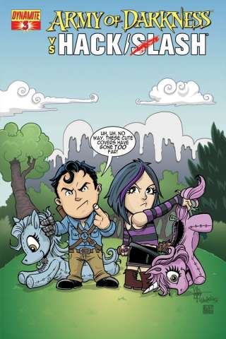 Army of Darkness vs. Hack/Slash #3 (Subscription Cover)